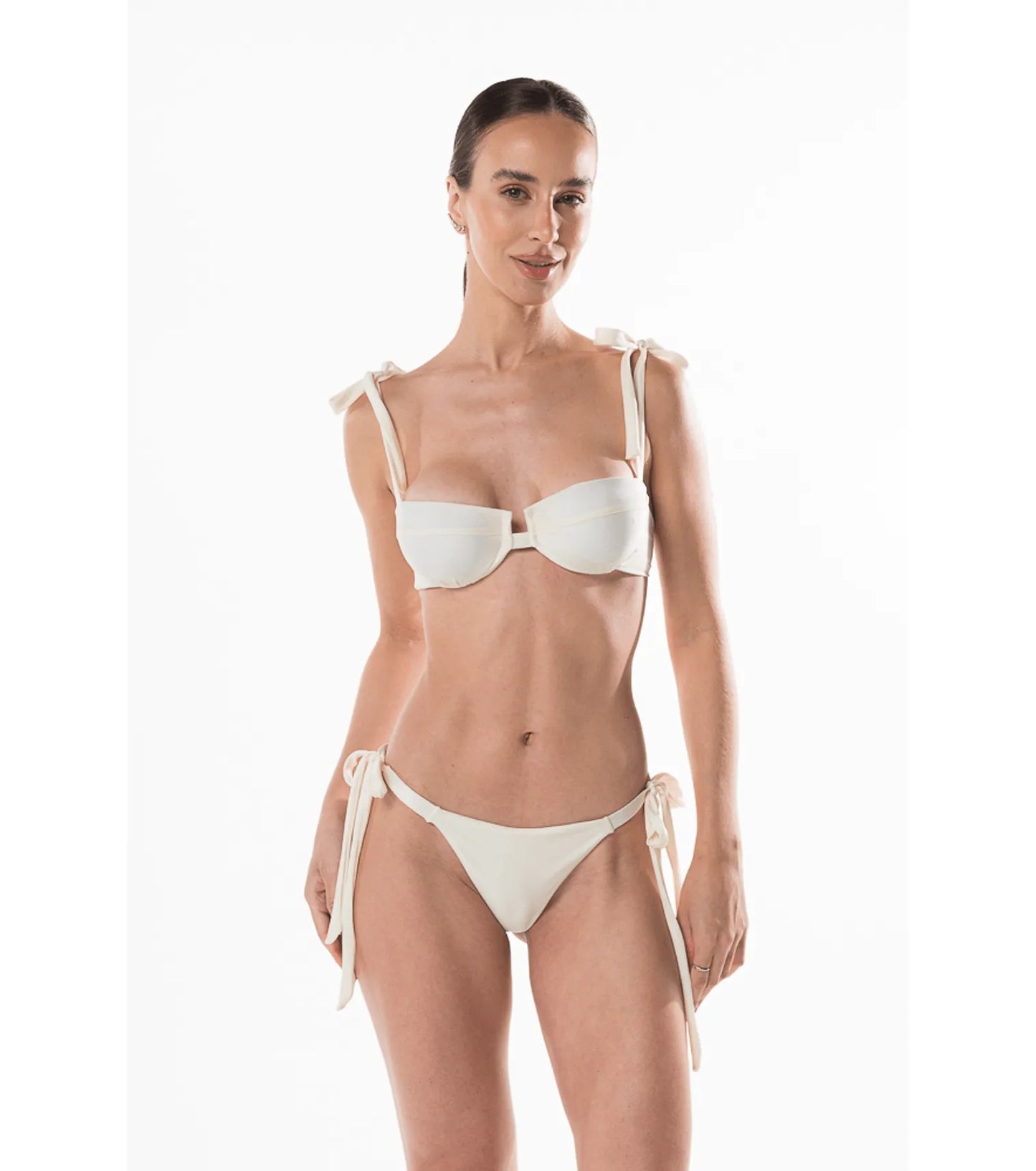 Bikini mezza coppa perlata