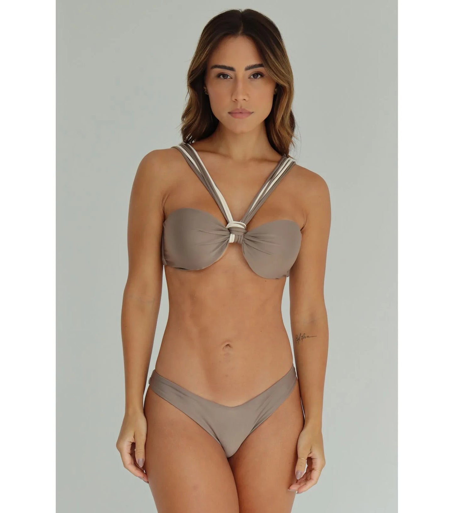 Bikini strutturato marrone
