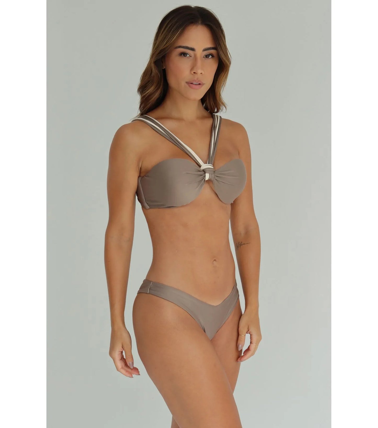 Bikini strutturato marrone