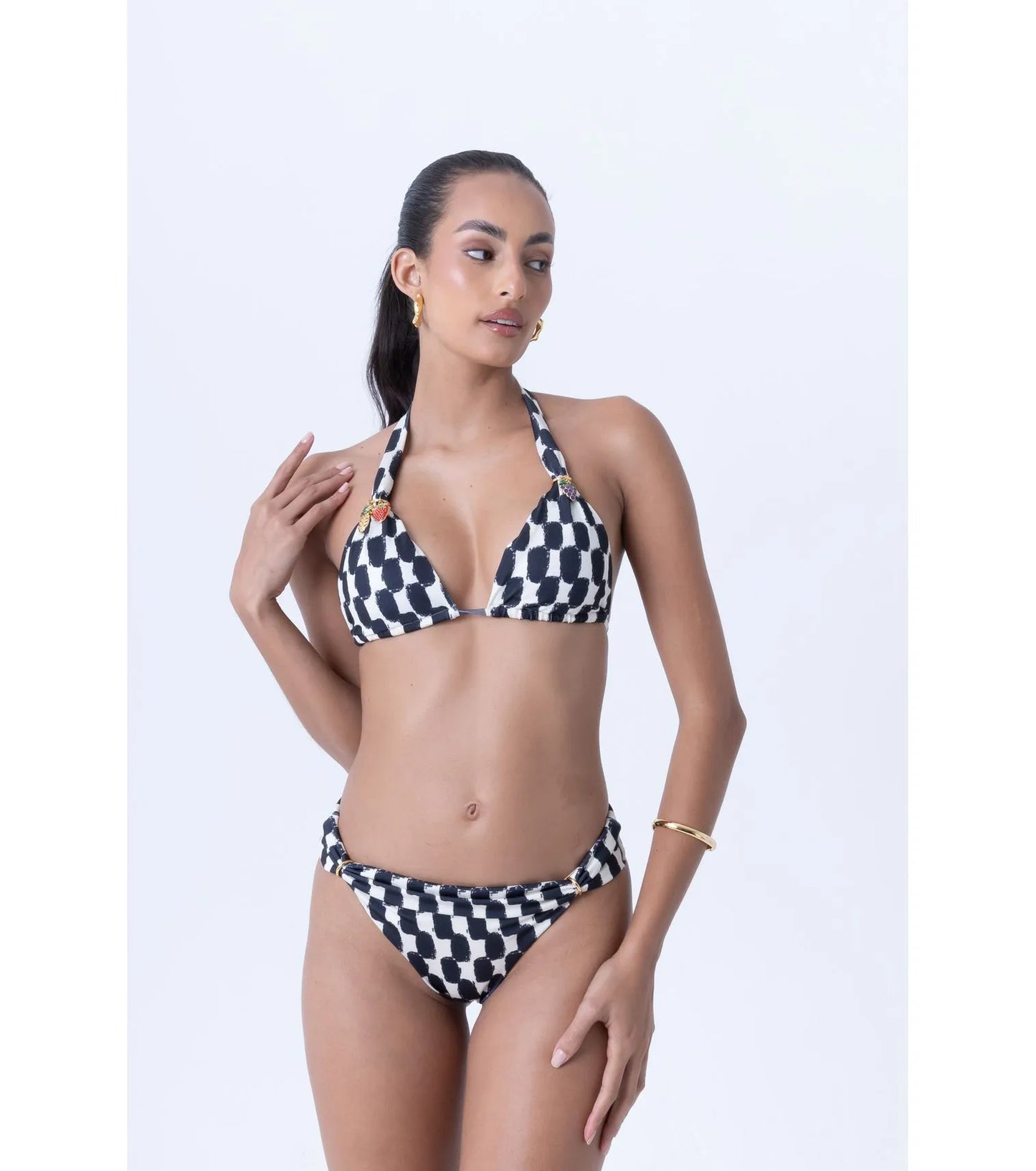 Bikini nero Damier