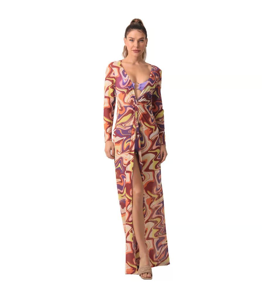 vestito lavanda lungo