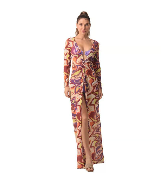 vestito lavanda lungo
