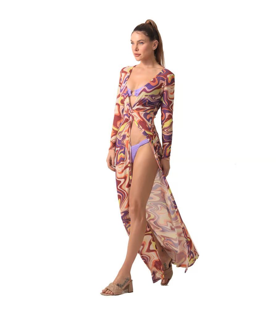 vestito lavanda lungo