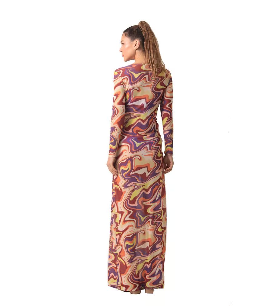 vestito lavanda lungo