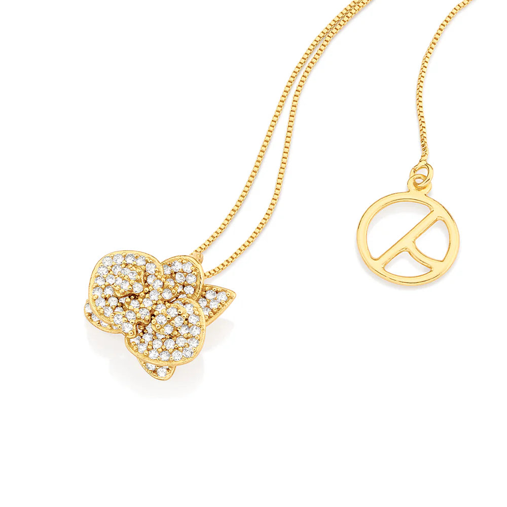 Collana Orchidea  Tempestate di Zirconi