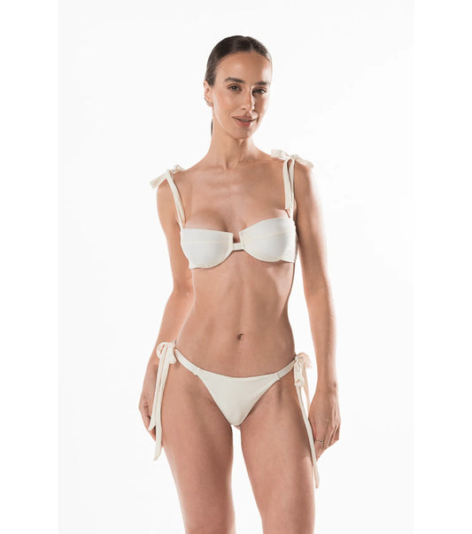 Bikini mezza coppa perlata